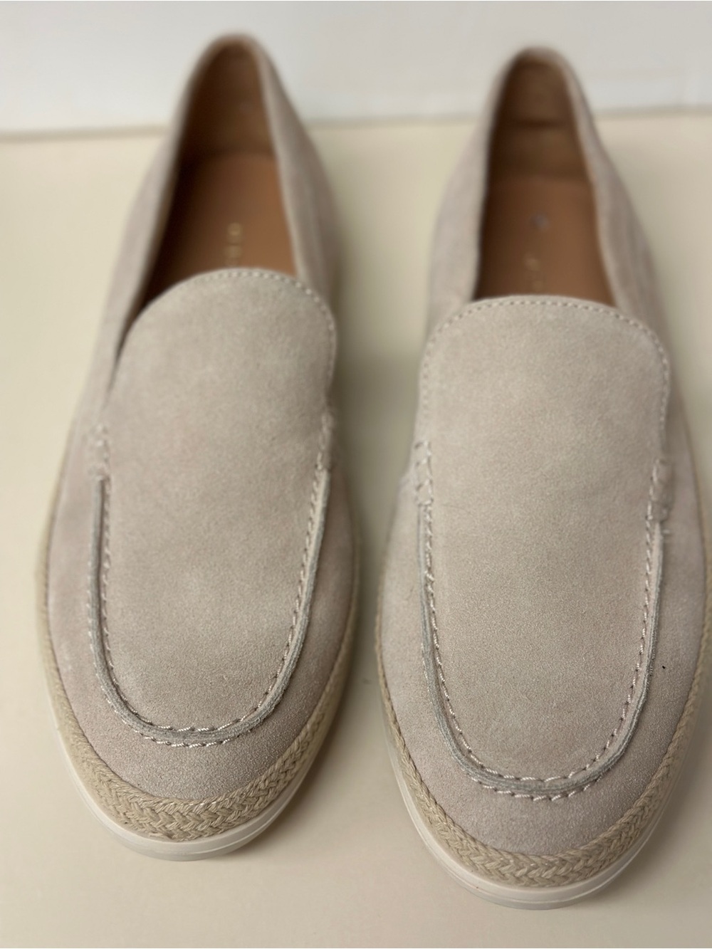 Jeffrey Campbell Women's Suede Loafers in Light Taupe